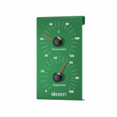 Термогигрометр EVEREST, алюминий GREEN (TG-28)
